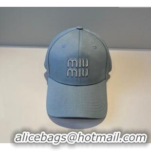 Buy Wholesale Miu Miu Canvas Baseball Hat with Strass MM090912 Grey 2025