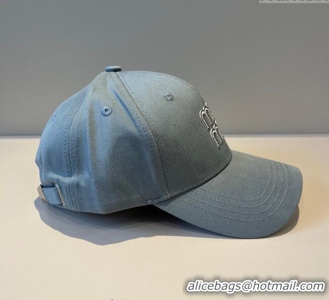 Buy Wholesale Miu Miu Canvas Baseball Hat with Strass MM090912 Grey 2025