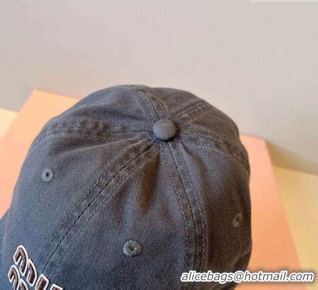 Promotional Miu Miu Canvas Baseball Hat MM090913 Dark Brown 2025