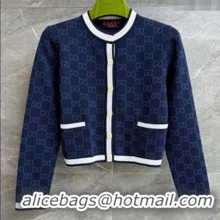 ​Best Product Gucci GG Cardigan 0611 Dark Blue 2025
