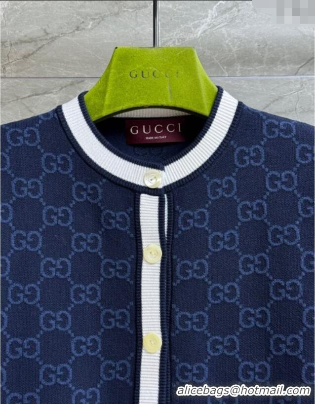 ​Best Product Gucci GG Cardigan 0611 Dark Blue 2025