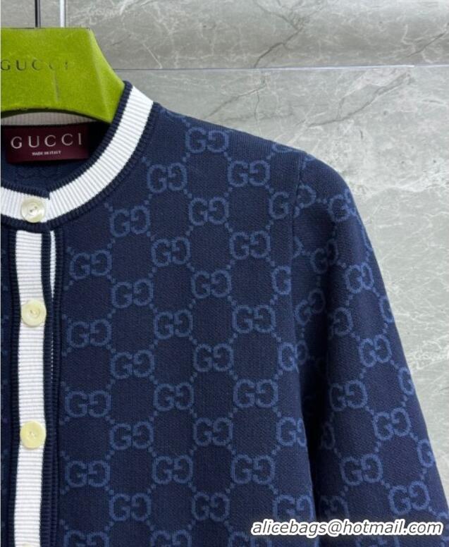 ​Best Product Gucci GG Cardigan 0611 Dark Blue 2025