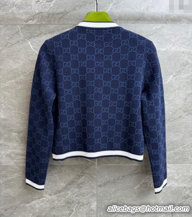 ​Best Product Gucci GG Cardigan 0611 Dark Blue 2025