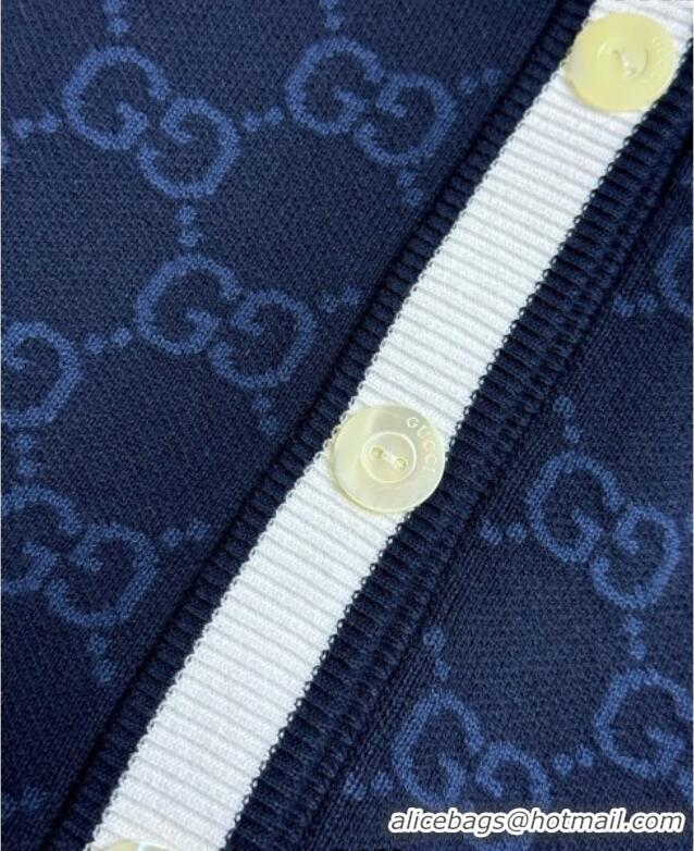 ​Best Product Gucci GG Cardigan 0611 Dark Blue 2025
