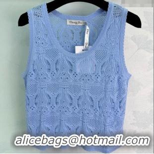 Well Crafted Dior Knit Vest 061103 Blue 2025