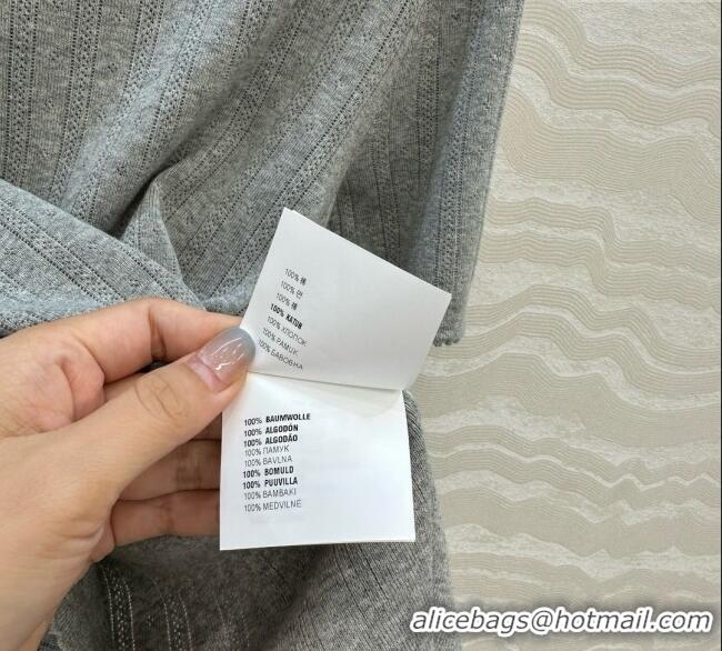 Inexpensive Miu Miu Knit T-Shirt 0611 Grey 2025