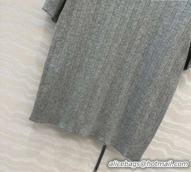 Inexpensive Miu Miu Knit T-Shirt 0611 Grey 2025