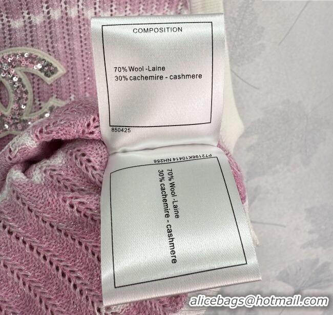 ​Classic Discount Chanel Knit Vest 061001 Pink 2025