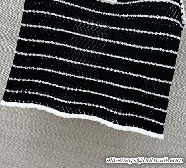 ​New Design Chanel Knit Vest 061105 Black 2025