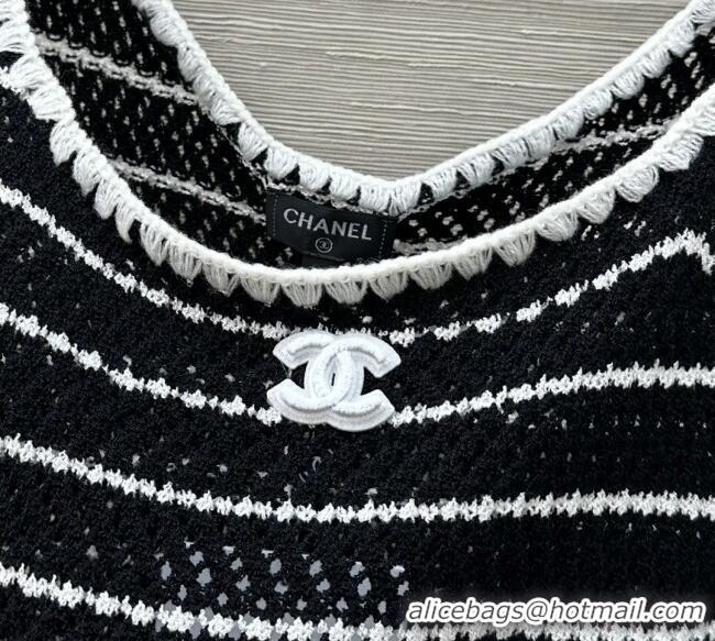 ​New Design Chanel Knit Vest 061105 Black 2025