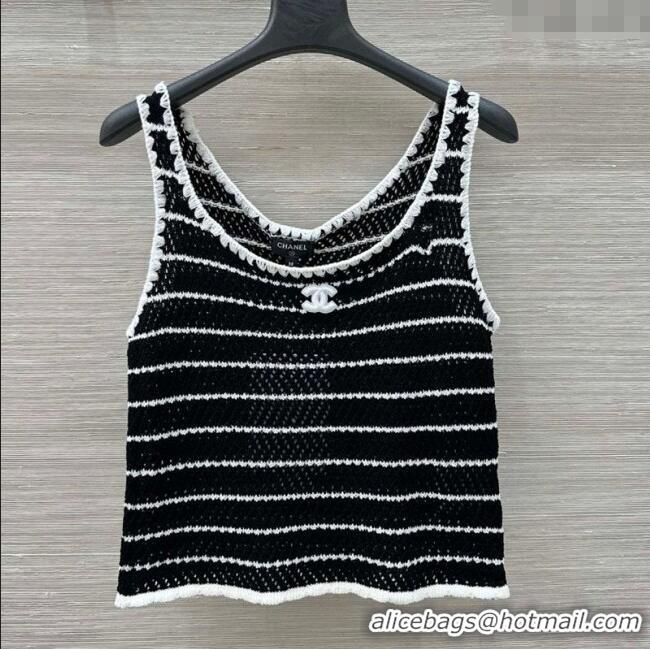 ​New Design Chanel Knit Vest 061105 Black 2025