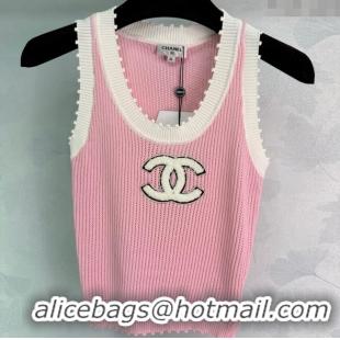 Spot Bulk Chanel Knit Vest 061106 Pink 2025