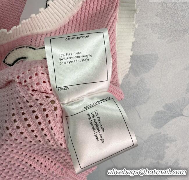 Spot Bulk Chanel Knit Vest 061106 Pink 2025