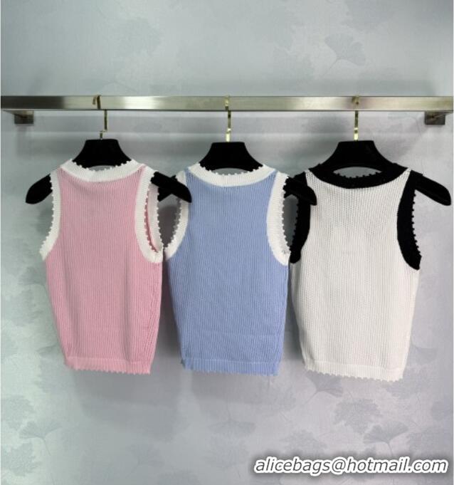 Spot Bulk Chanel Knit Vest 061106 Pink 2025