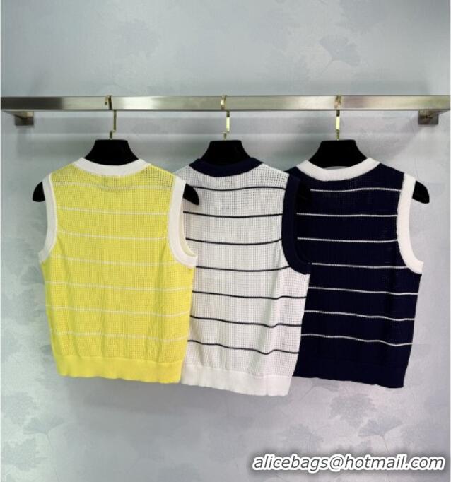 ​New Cheap Chanel Knit Vest 061107 White 2025