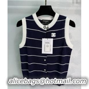 ​New Fashion Chanel Knit Vest 061107 Black 2025