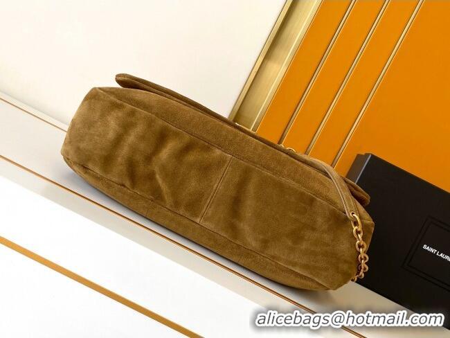 Original Cheap Saint Laurent Jamie 4.3 Large Bag in Suede 742431 Brown 2025