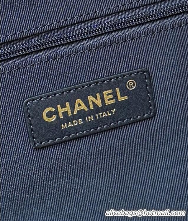 Best Price Chanel Suede Calfskin & Shiny Lambskin Shopping Bag AS5657 Beige/Black 2025 Top Quality