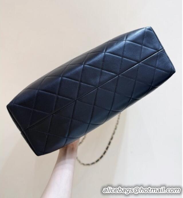 Best Price Chanel Suede Calfskin & Shiny Lambskin Shopping Bag AS5657 Beige/Black 2025 Top Quality