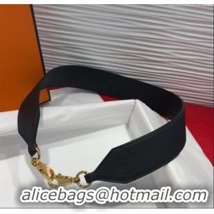 Original Cheap Hermes Kelly Pocket Shoulder Strap in Leather 4x68cm HS091203 Black/Gold 2025
