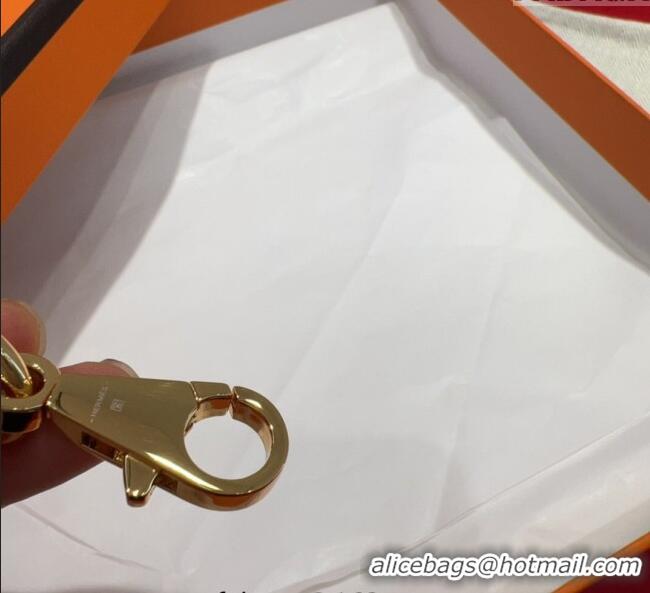 Most Popular Hermes Kelly Pocket Shoulder Strap in Leather 4x68cm HS091203 Brown/Gold 2025