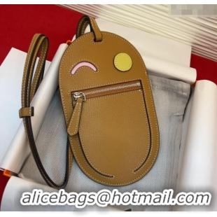 New Product Hermes In The Loop Phone To Go Wink Large Pouch in Leather H2140 Brown 2025