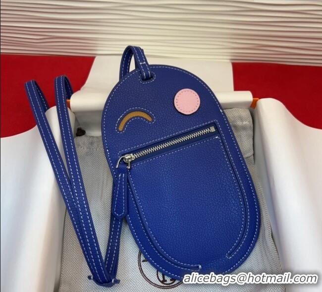 Super Quality Hermes In The Loop Phone To Go Wink Large Pouch in Leather H2140 Blue 2025