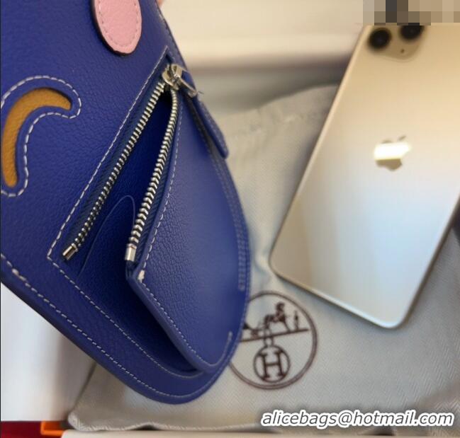 Super Quality Hermes In The Loop Phone To Go Wink Large Pouch in Leather H2140 Blue 2025