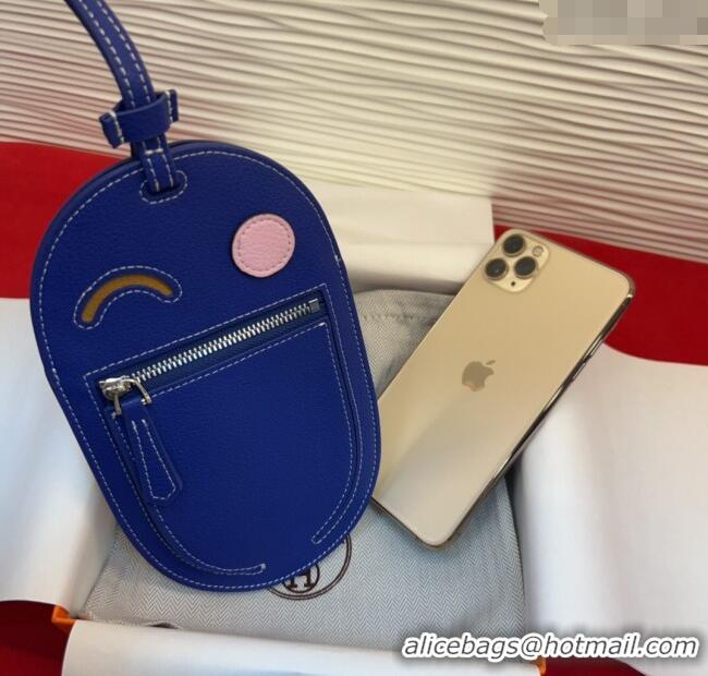 Super Quality Hermes In The Loop Phone To Go Wink Large Pouch in Leather H2140 Blue 2025