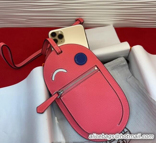 Free Shipping Hermes In The Loop Phone To Go Wink Large Pouch in Leather H2140 Pink 2025