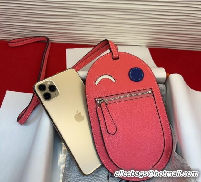 Free Shipping Hermes In The Loop Phone To Go Wink Large Pouch in Leather H2140 Pink 2025
