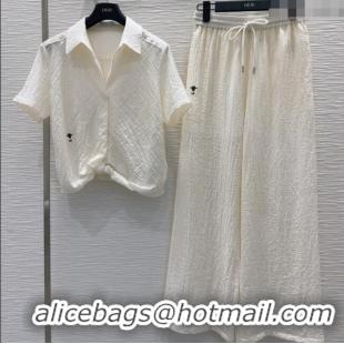 Buy Promotional Dior Shirt and Pants Set 0611 White 2025