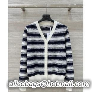 Hot Sell Fashion Dior Striped Cardigan DR061110 Black 2025