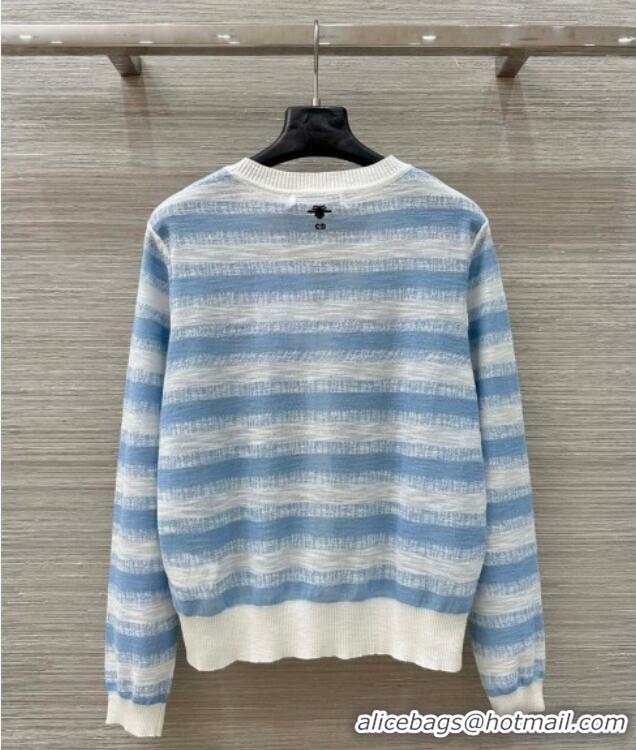 High Quality Dior Striped Cardigan DR061110 Blue 2025