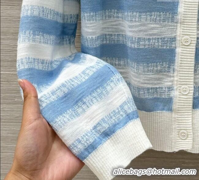 High Quality Dior Striped Cardigan DR061110 Blue 2025