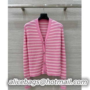 Luxury Classic Dior Striped Cardigan DR061111 Pink 2025
