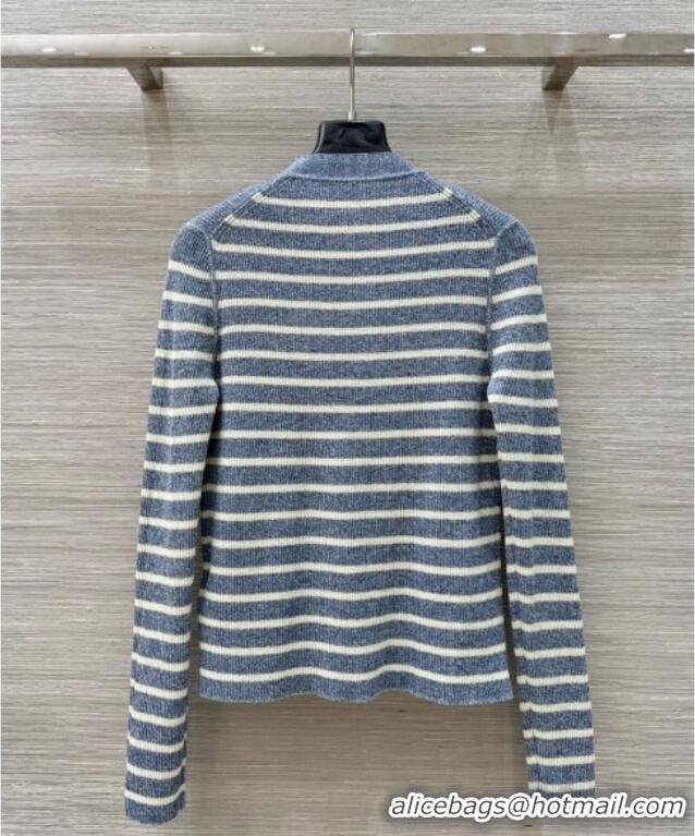 ​Inexpensive Dior Striped Cardigan DR061111 Grey 2025