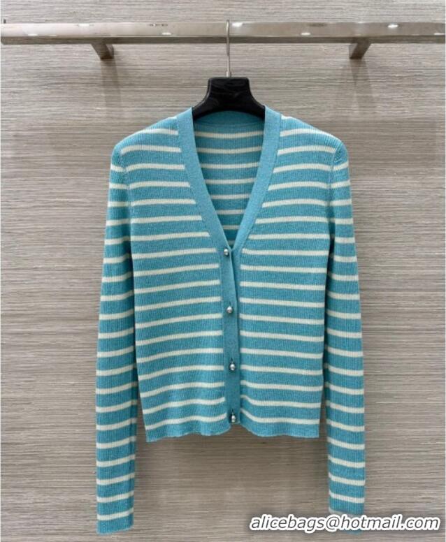 ​Classic Wholesale Dior Striped Cardigan DR061111 Green 2025