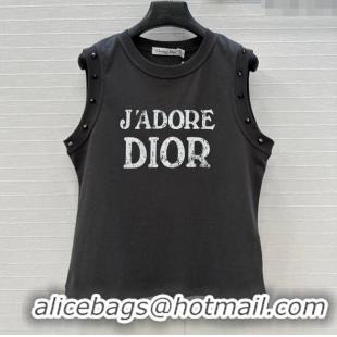 Market Sells Dior Cotton Vest with Studs DR061202 Grey 2025
