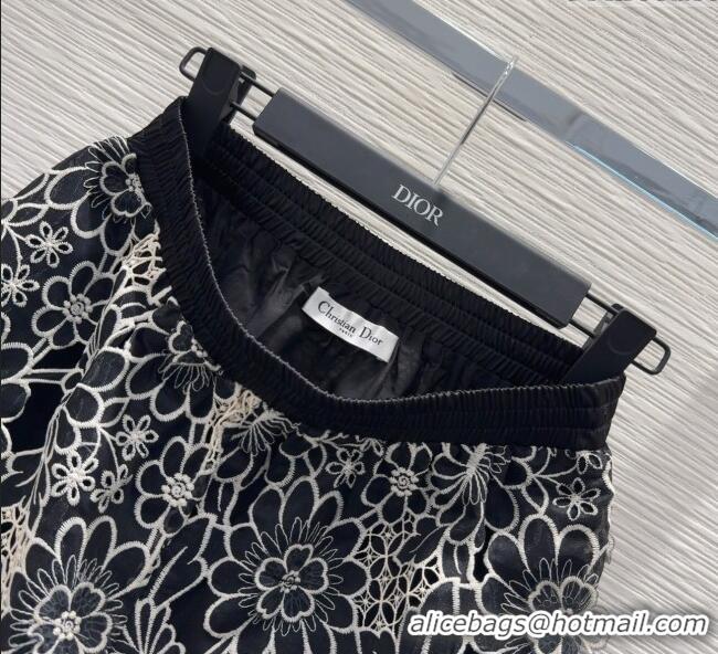 Luxury Classic Dior Lace Shorts DR061204 Black 2025