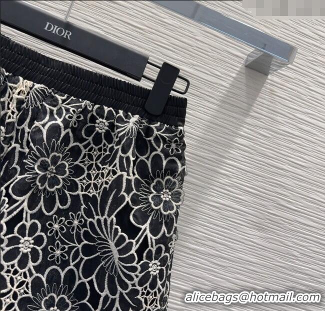 Luxury Classic Dior Lace Shorts DR061204 Black 2025