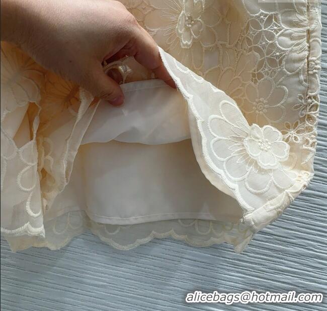 Best Quality Dior Lace Shorts DR061204 Beige 2025