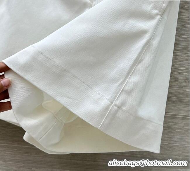Best Product Dior Cotton Laced-up Shorts DR061205 White 2025