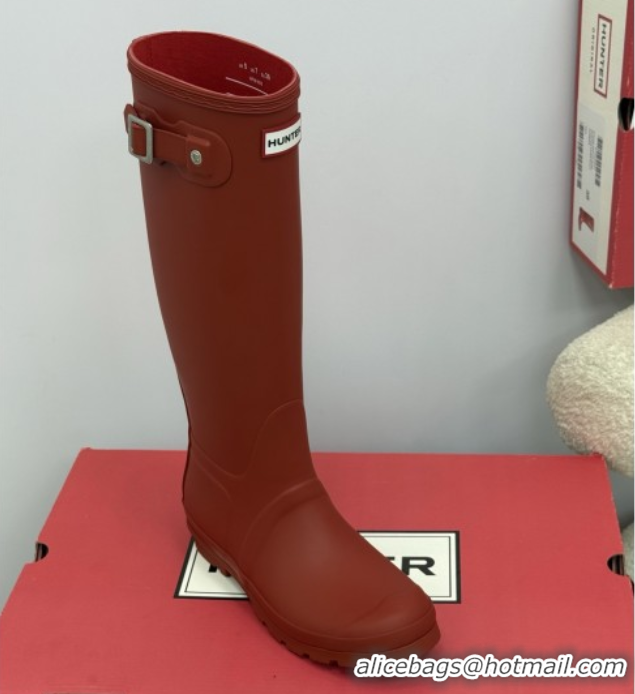 Good Looking Chanel Hunter Rubber Rain Boots Red 5082826
