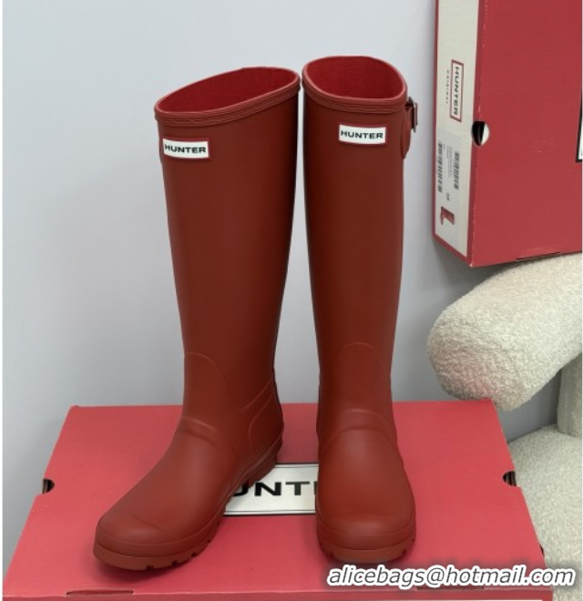 Good Looking Chanel Hunter Rubber Rain Boots Red 5082826