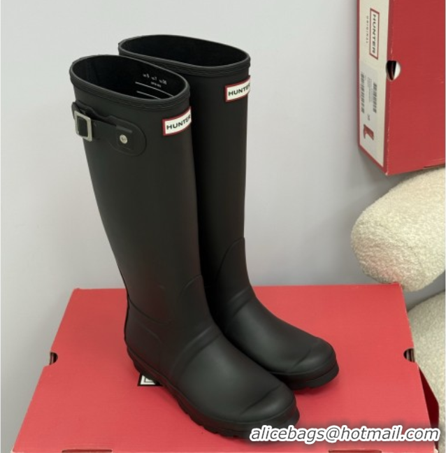 Buy Luxury Chanel Hunter Rubber Rain Boots Black 5082825