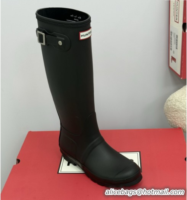 Buy Luxury Chanel Hunter Rubber Rain Boots Black 5082825