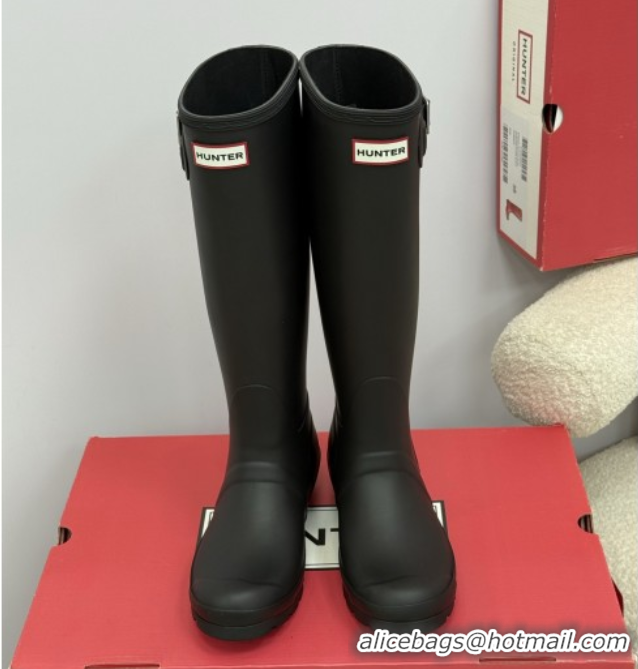 Buy Luxury Chanel Hunter Rubber Rain Boots Black 5082825