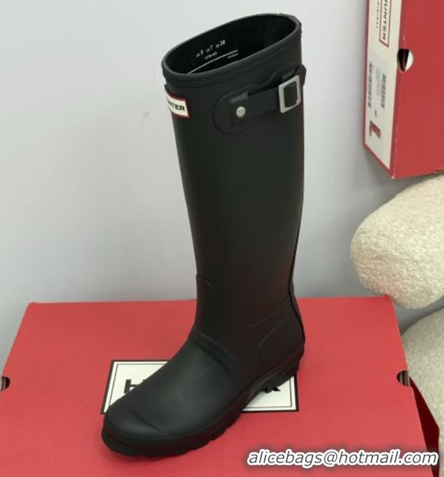 Buy Luxury Chanel Hunter Rubber Rain Boots Black 5082825