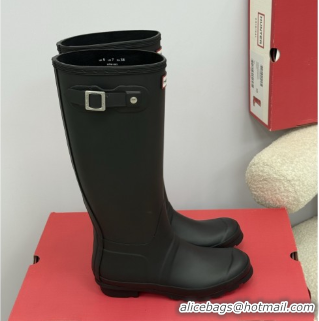 Buy Luxury Chanel Hunter Rubber Rain Boots Black 5082825